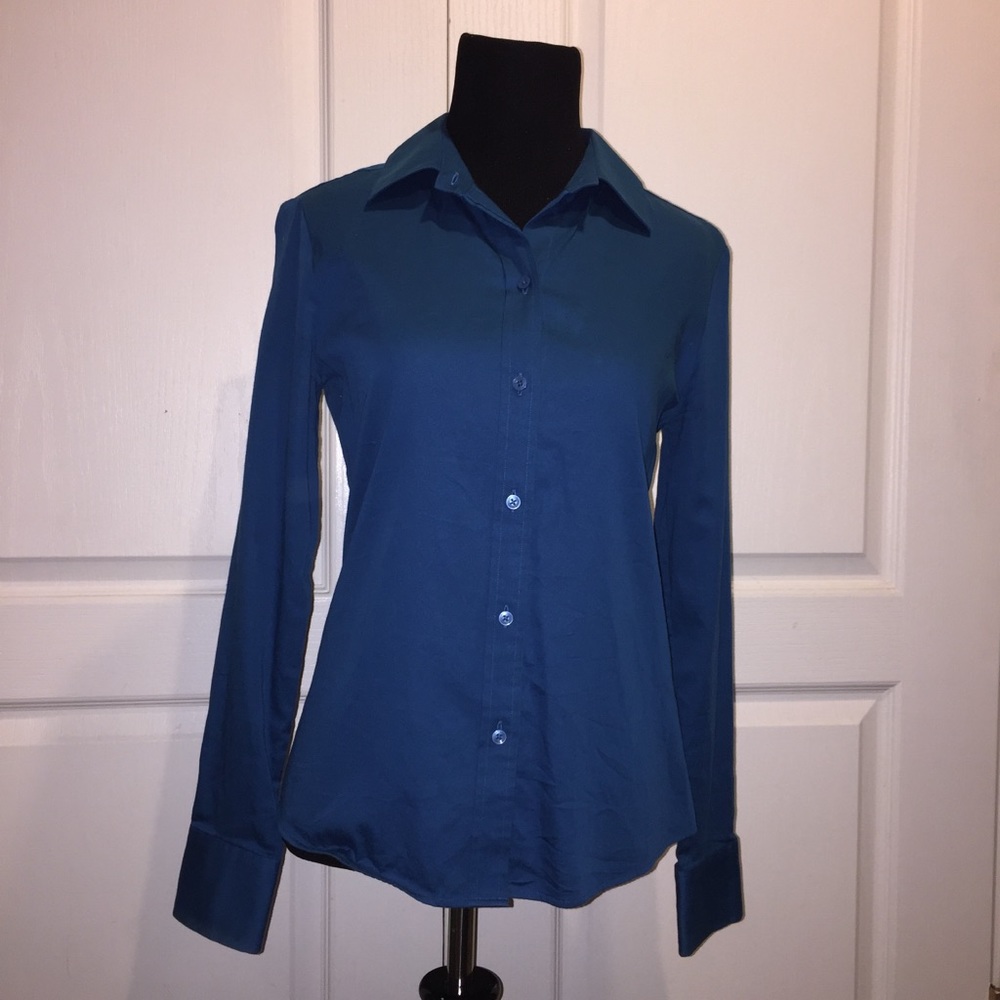 Antonio Melani Teal Botton Up
